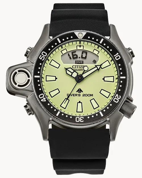 Promaster Aqualand Green Dial Polyurethane Strap JP2007-09W | CITIZEN Promaster Aqualand Green Dial Polyurethane Strap JP2007-09W | CITIZEN